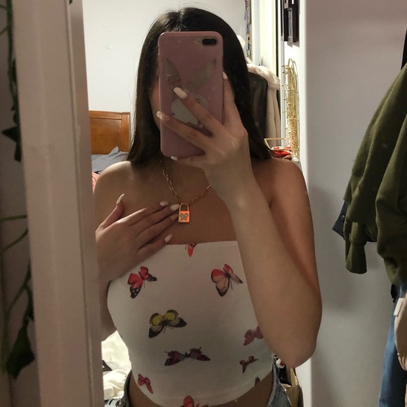 BUTTERFLY TUBE TOP - Picture 3 of 3